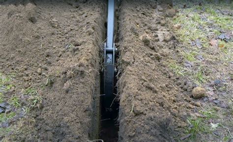 underground wiring in trenches